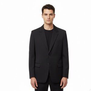 Express Men’s Black Blazer Jacket Button-Up Modern Professional Sz XL